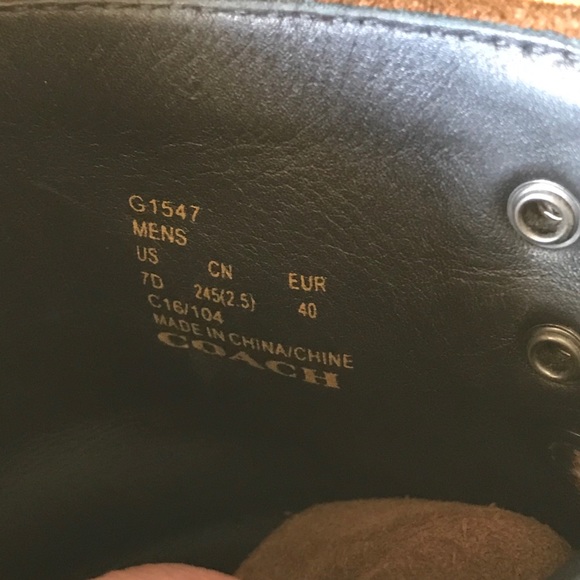 Coach blecker toe cap boots - Picture 3 of 6